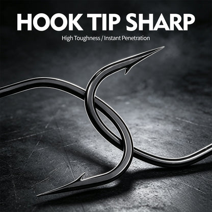 PROBEROS JIG063 High Carbon Steel Barbed Single Jig Hook Sharp Point Detail