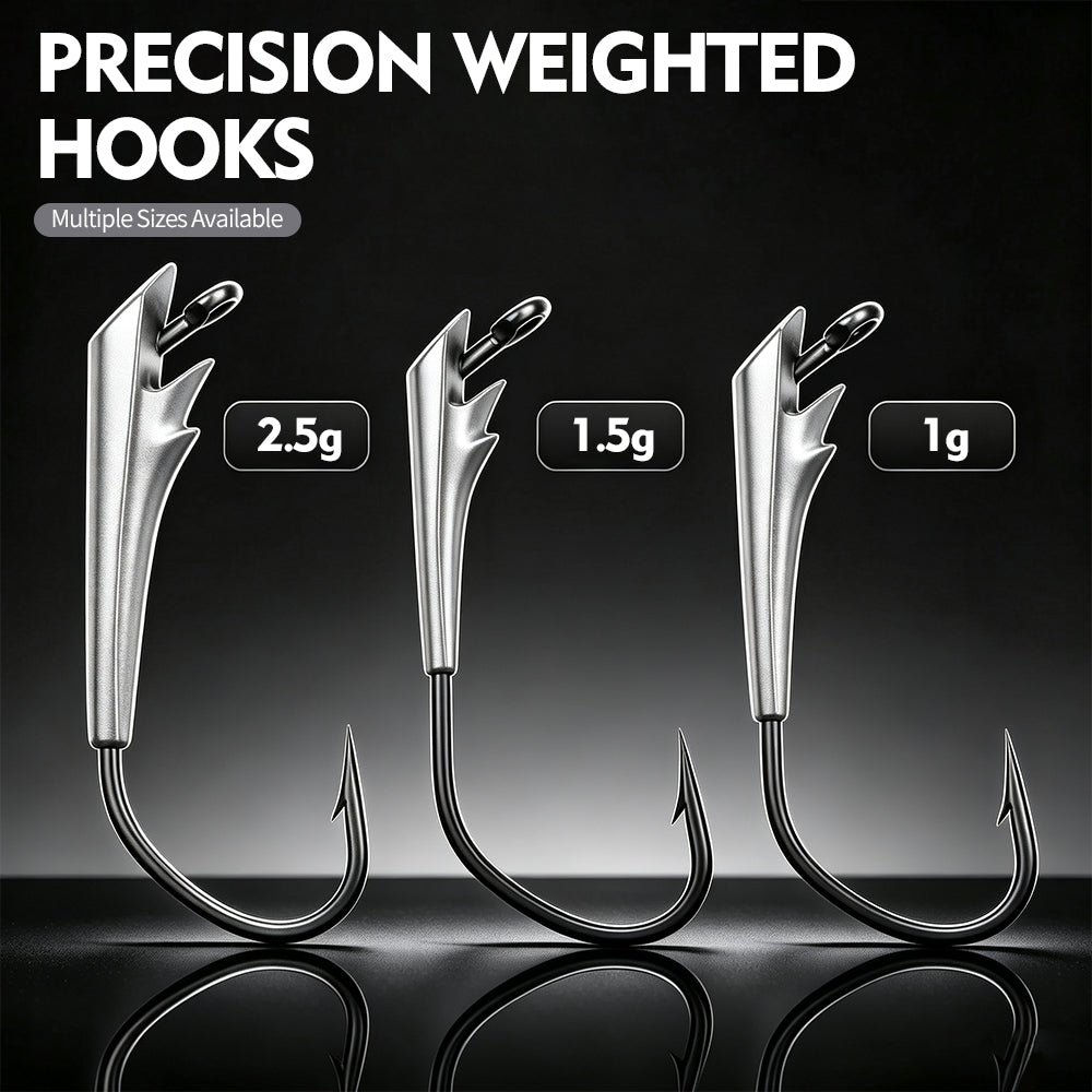 PROBEROS JIG064 High Carbon Steel Barbed Single Hook Sharp Point Detail