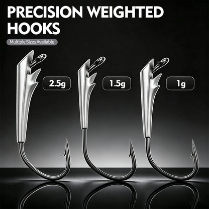 PROBEROS JIG064 High Carbon Steel Barbed Single Hook Sharp Point Detail