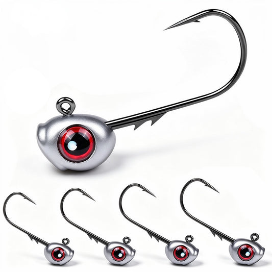 PROBEROS JIG065 Jig Head Hooks 10 Pcs for Bass Pike Perch