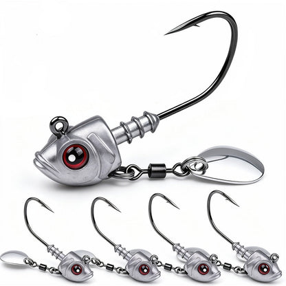 PROBEROS JIG067 Jig Head Hooks Willow Blade 3.5g-10g 10 Pcs for Bass Pike Trout