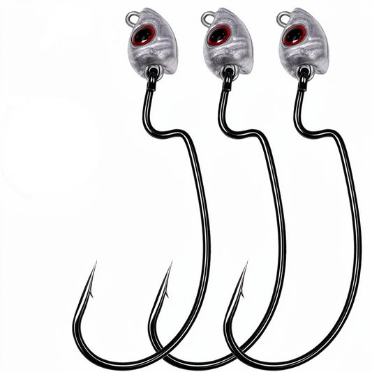 PROBEROS JIG080 Lead Jig Head Hooks 3.2g-13.2g for Bass Perch Crappie