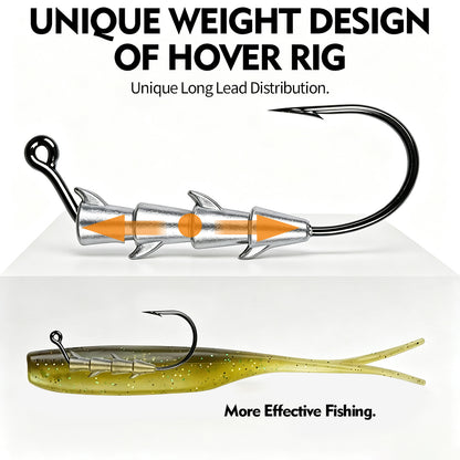 Step-by-step guide to rigging soft plastic worm lure on PROBEROS JIG089 jig hook