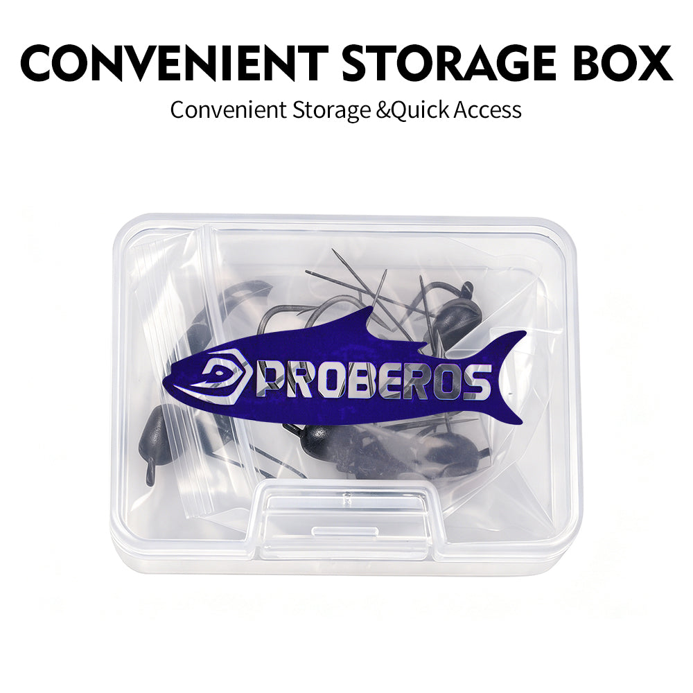 PROBEROS JIG091 10Pcs Per Box Portable Plastic Tackle Storage Packaging