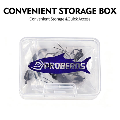 PROBEROS JIG091 10Pcs Per Box Portable Plastic Tackle Storage Packaging
