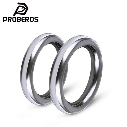 PROBEROS KDAC002 304 stainless steel flattened split rings silver fishing lure connectors