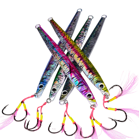 PROBEROS KLF138 Slow Jigging Lure with Assist Hook Saltwater Bait 60g-180g