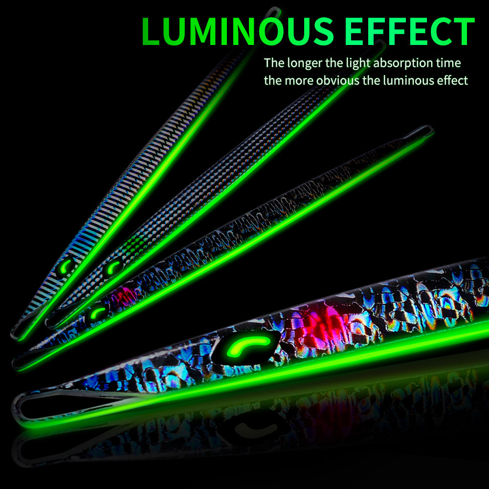 PROBEROS KLF140 Slow Jigging Lure Night Fishing Luminous Glow Effect