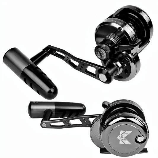 PROBEROS KR200S Slow Pitch Jigging Reel CNC Aluminum 6.2:1 25kg Drag Saltwater
