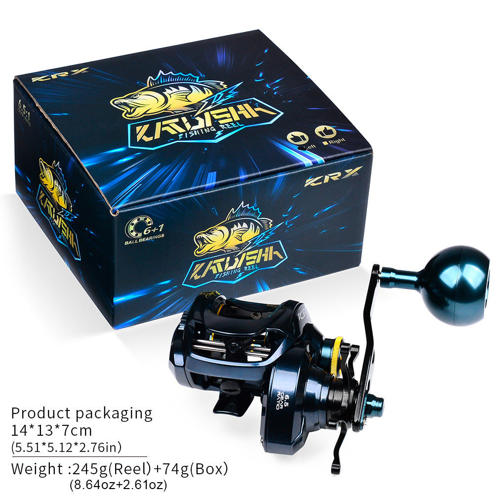 PROBEROS KRX500 Series Saltwater Baitcasting Reel Original Packaging Box