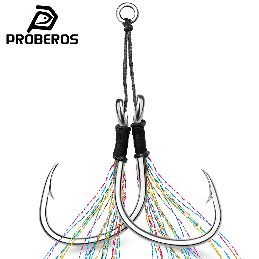 PROBEROS KSJ008 Jigging Assist Hook Size Chart 1/0# 2/0# 3/0# 4/0# 5/0#