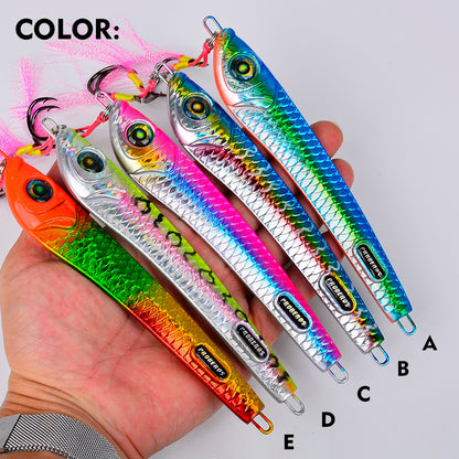 5 color options for PROBEROS LF033 saltwater vertical slow jigging lure