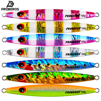 PROBEROS LF091 saltwater zebra stripe slow jigging lure lead bait main view