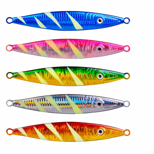 PROBEROS LF111 Jig slow jigging 60g-200g, fosforescente, luminoso – agua salada