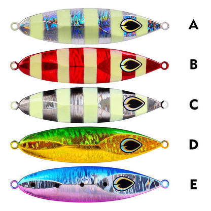 Proberos LF112 vertical metal jigs in 5 holographic laser colors