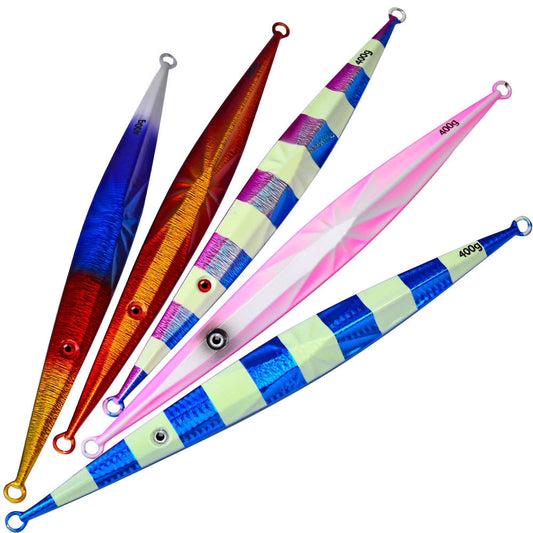 PROBEROS LF123 Jig slow jigging 100g-400g, fosforescente, luminoso – agua salada