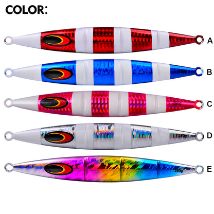 PROBEROS LF125 vertical metal jigs in 5 holographic laser colors