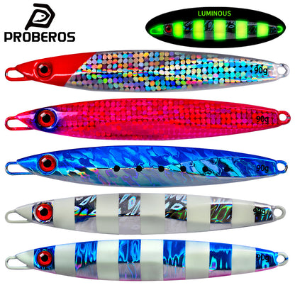 PROBEROS LF129 glow slow jigging lure for saltwater tuna fishing