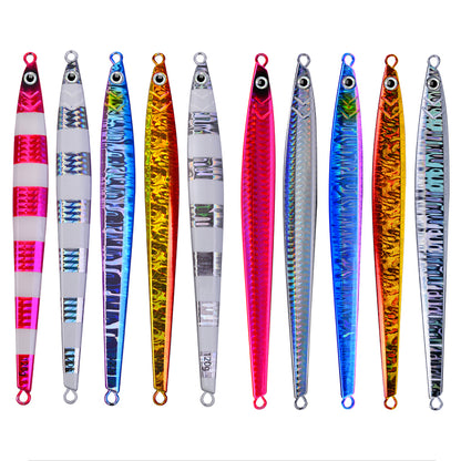 PROBEROS LF131 vertical metal jigs in 5 holographic laser colors