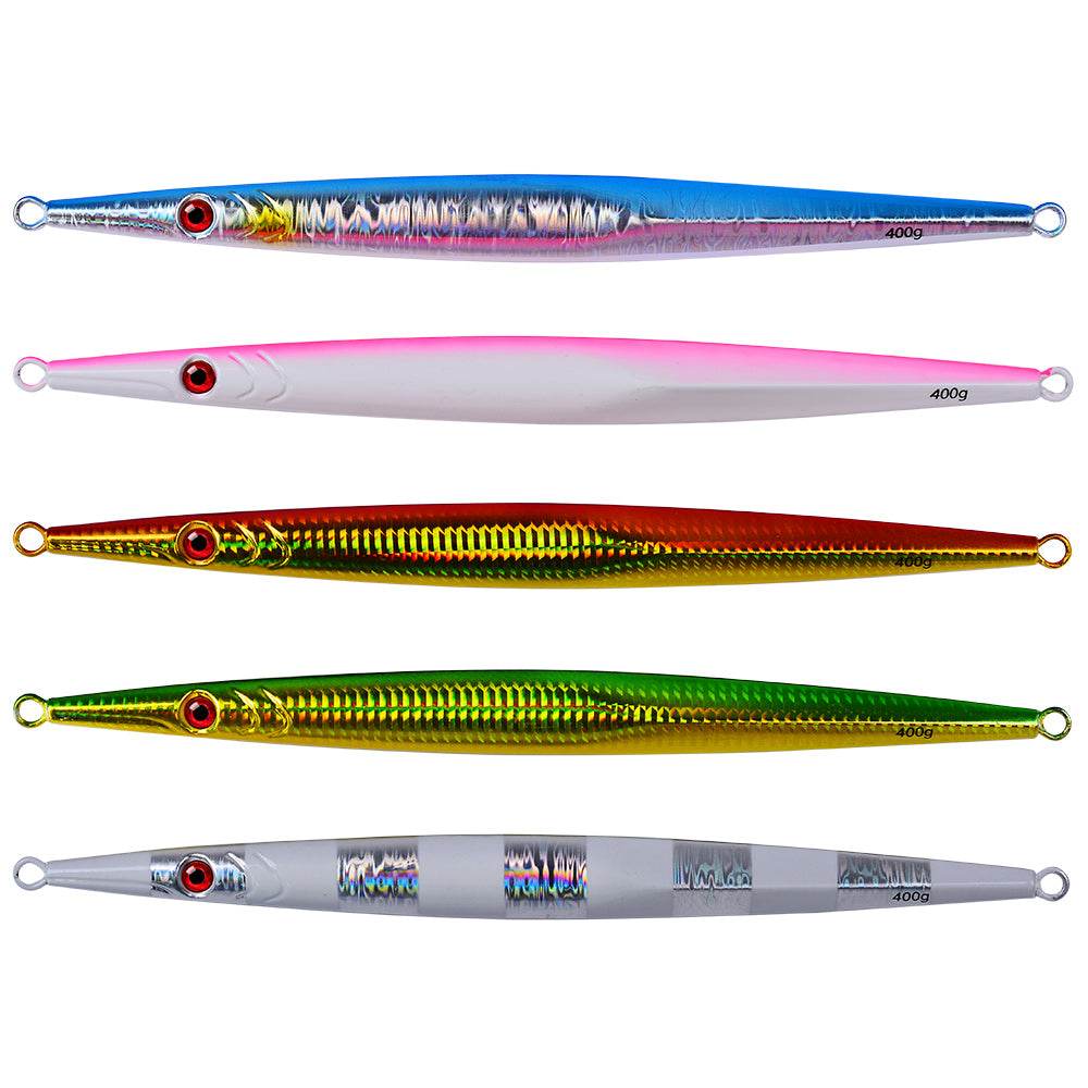PROBEROS 5PCS Metal Fishing Lure 60g-400g Jigging Bait Trolling Wobbler Artificial Hard Swimbait Sinking Leurre Sea Fishing Isca - Proberos
