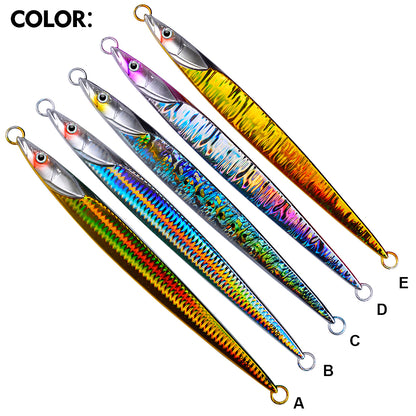 PROBEROS LF134 3D baitfish slow jigging lure 5 color options overview