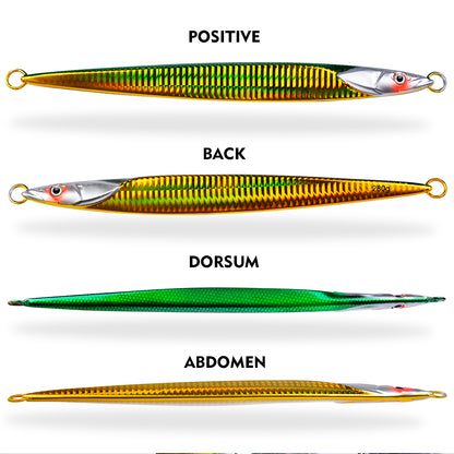 PROBEROS LF134 slow jigging lure 3D realistic fish scale and eye detail