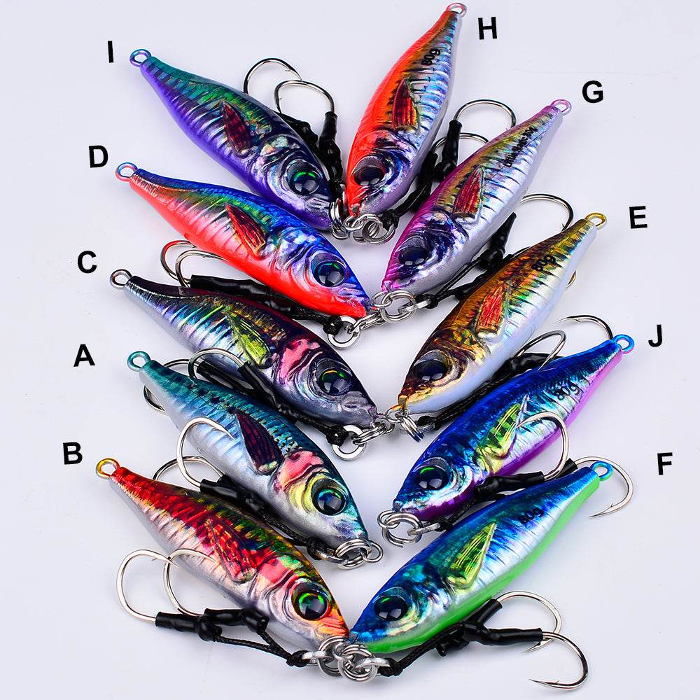 PROBEROS LF136 slow jigging lure 10 color options overview
