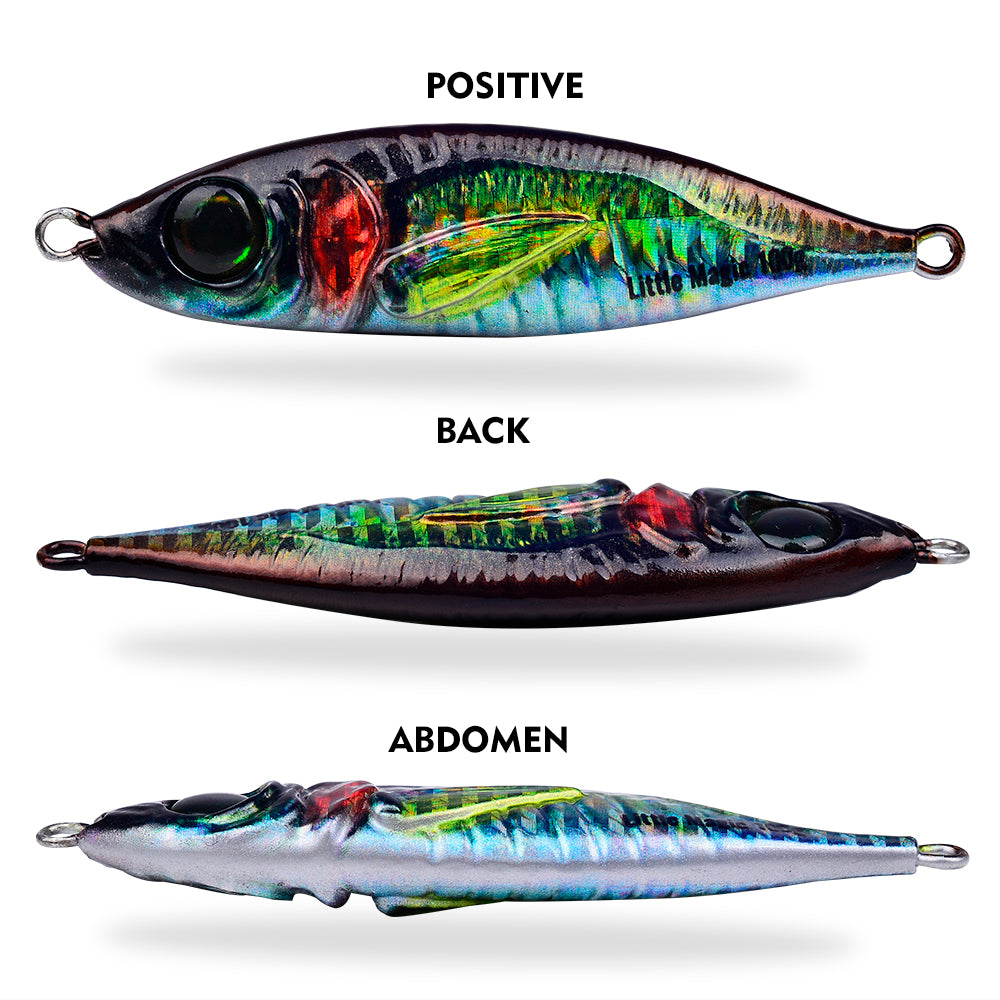 Front and back view showing laser coating and 3D eye details on PROBEROS LF137 jig