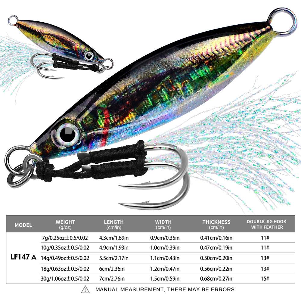 PROBEROS 5pcs Fast Sinking Metal Spoon Jig Fishing Lure,7/10/14/18/30g Fishing Lure For Freshwater And Saltwater,Outdoor fishing - Proberos