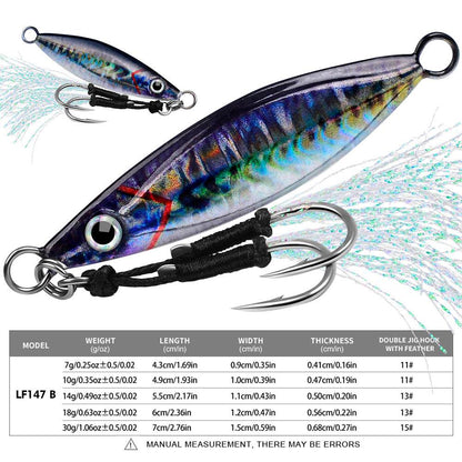 PROBEROS 5pcs Fast Sinking Metal Spoon Jig Fishing Lure,7/10/14/18/30g Fishing Lure For Freshwater And Saltwater,Outdoor fishing - Proberos