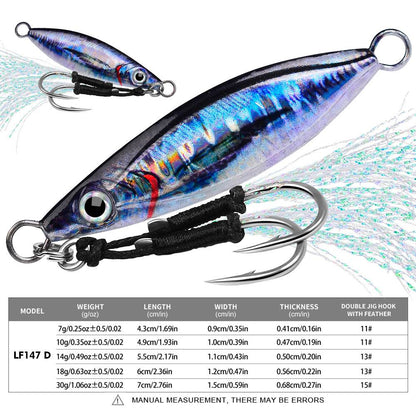 PROBEROS 5pcs Fast Sinking Metal Spoon Jig Fishing Lure,7/10/14/18/30g Fishing Lure For Freshwater And Saltwater,Outdoor fishing - Proberos
