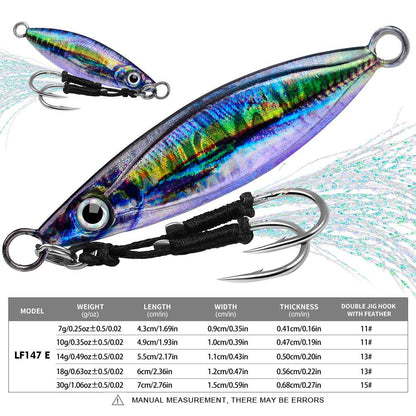 PROBEROS 5pcs Fast Sinking Metal Spoon Jig Fishing Lure,7/10/14/18/30g Fishing Lure For Freshwater And Saltwater,Outdoor fishing - Proberos