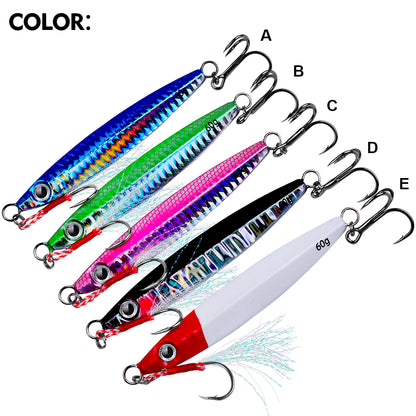 PROBEROS LF150 slow jigging lure available in 5 bionic color patterns
