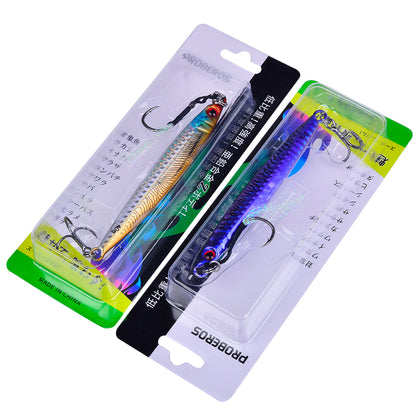 Individual 1PC retail card packaging for PROBEROS LF152 slow jigging lure