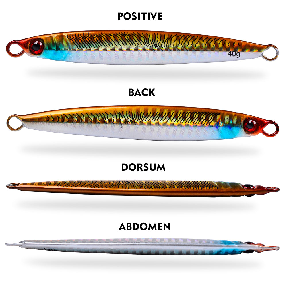 Ultra-reflective 3D laser scale coating and realistic 3D eyes on LF152 lead bait