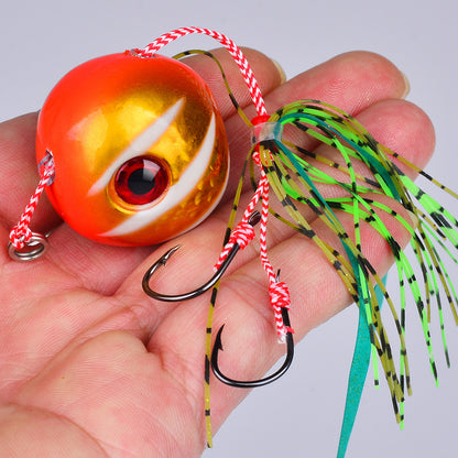 PROBEROS Silicone Octopus Skirt Twin Carbon Steel Double Hook Detail