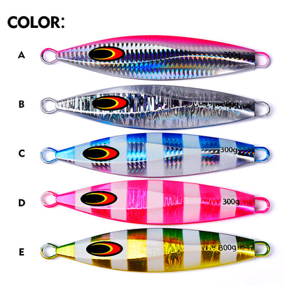 PROBEROS LF161 zebra stripe slow jigging lure 5 color options overview