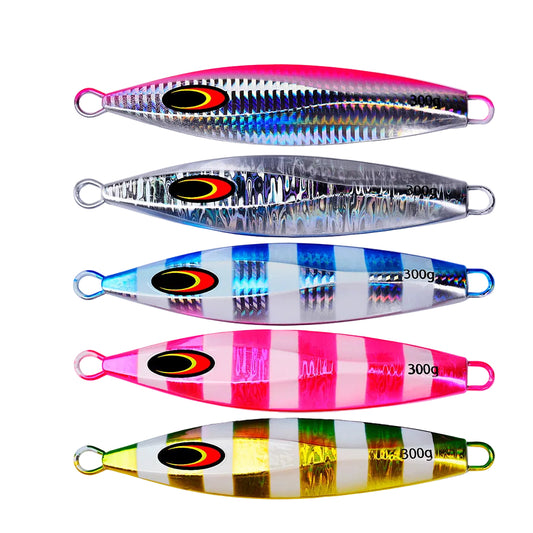 PROBEROS LF161 zebra stripe slow jigging lure 5 color options overview