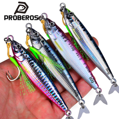 PROBEROS LF162 saltwater micro jigging lure with propeller tail main view
