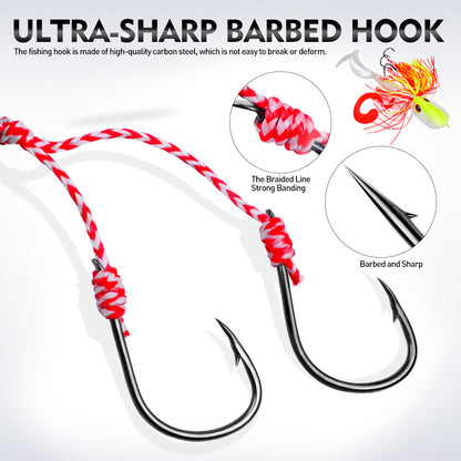 PROBEROS LF163 jig head lure sharp double assist hooks detail