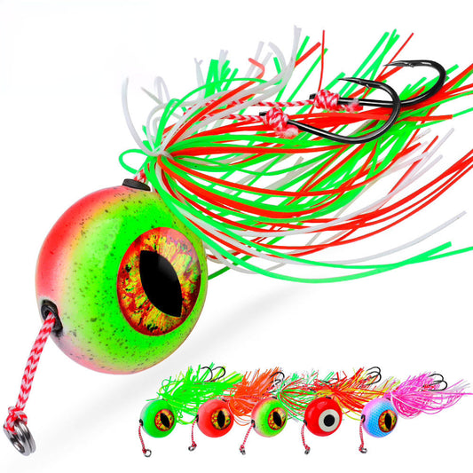 PROBEROS LF164 Jig kabura 20g-120g, con anzuelos assist, lance largo – agua salada