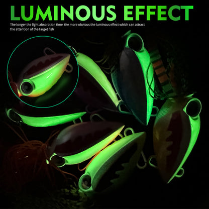 PROBEROS LF176 Kabura Slider Jig Head Lure, luminous glow effect for night saltwater fishing