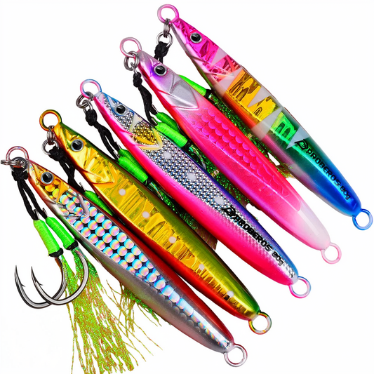PROBEROS LF177 Slow Pitch Inshore Center Balanced Jigs 20g-80g for Grouper