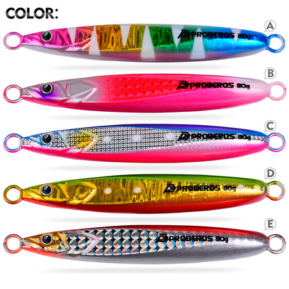 PROBEROS luminous slow jigging lure LF177 Color A-E bare board and hook options