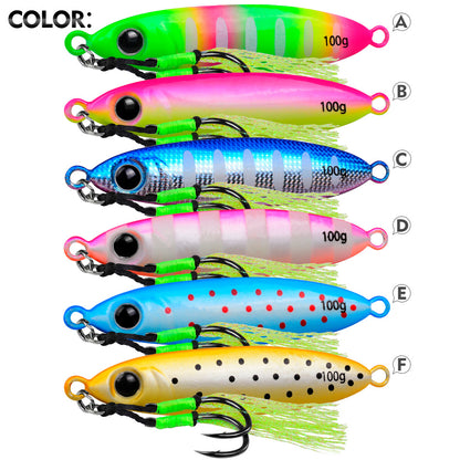 PROBEROS luminous micro jigging lure LF178 Color A-F with assist hook