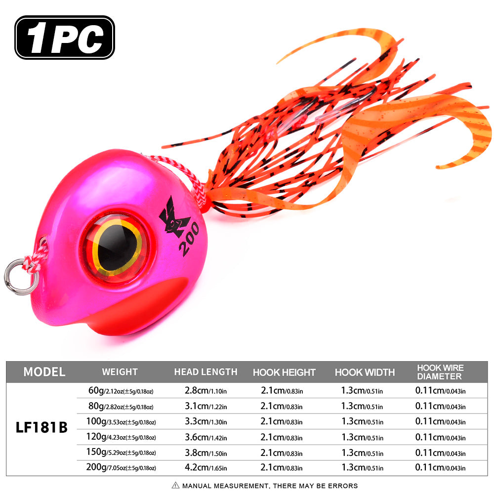 PROBEROS luminous slider jig head LF181 Color B saltwater fishing bait