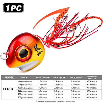 PROBEROS luminous slider jig head LF181 Color C bottom jigging lure