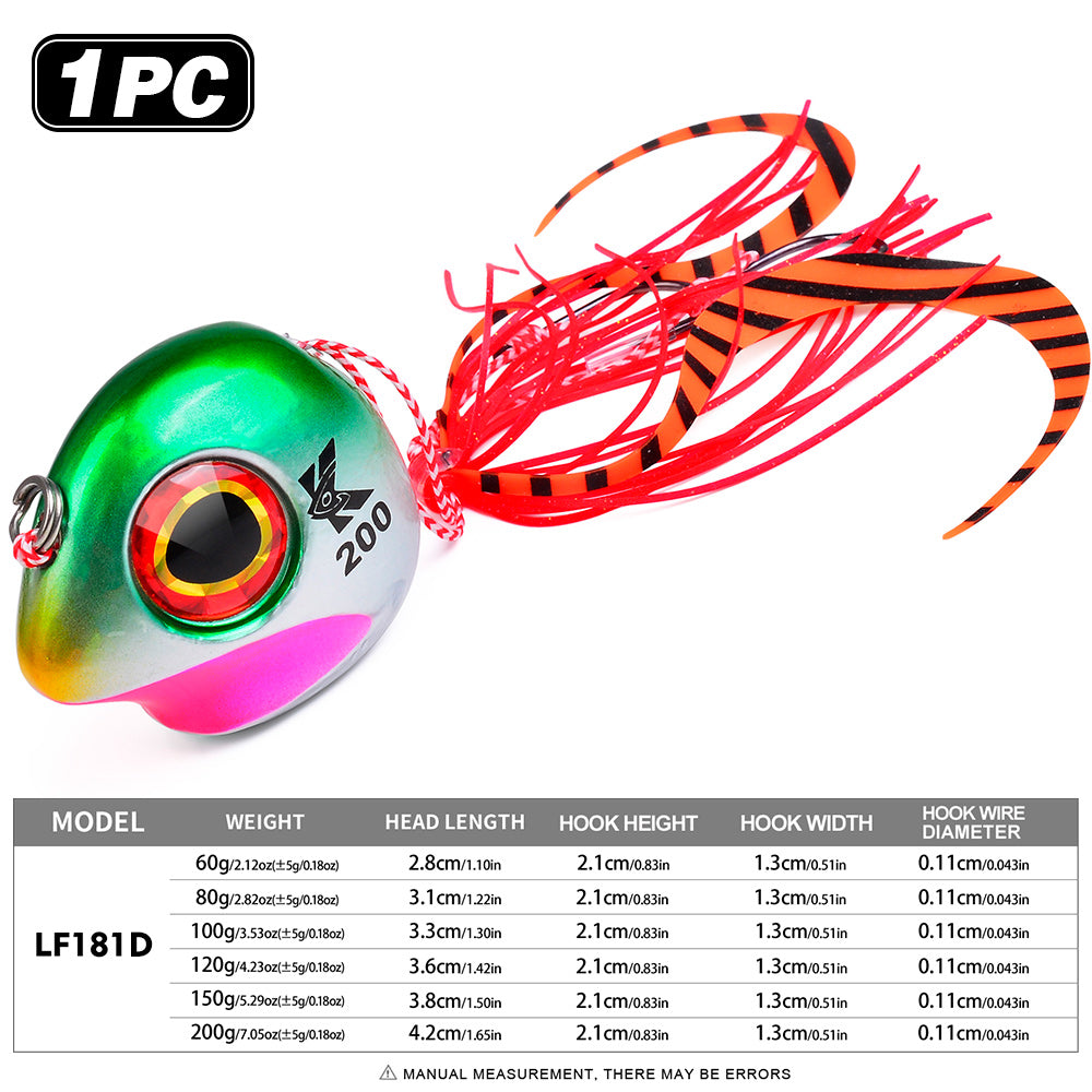 PROBEROS luminous slider jig head LF181 Color D kabura jig lure