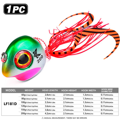 PROBEROS luminous slider jig head LF181 Color D kabura jig lure