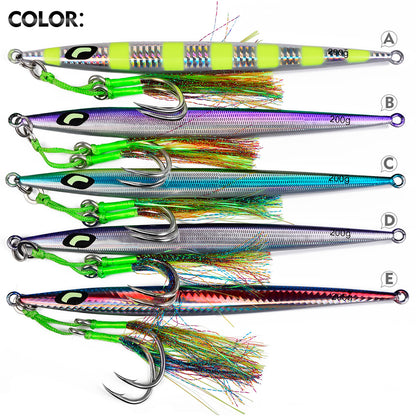 PROBEROS LF184 Vertical Metal Jig Color Options Chart